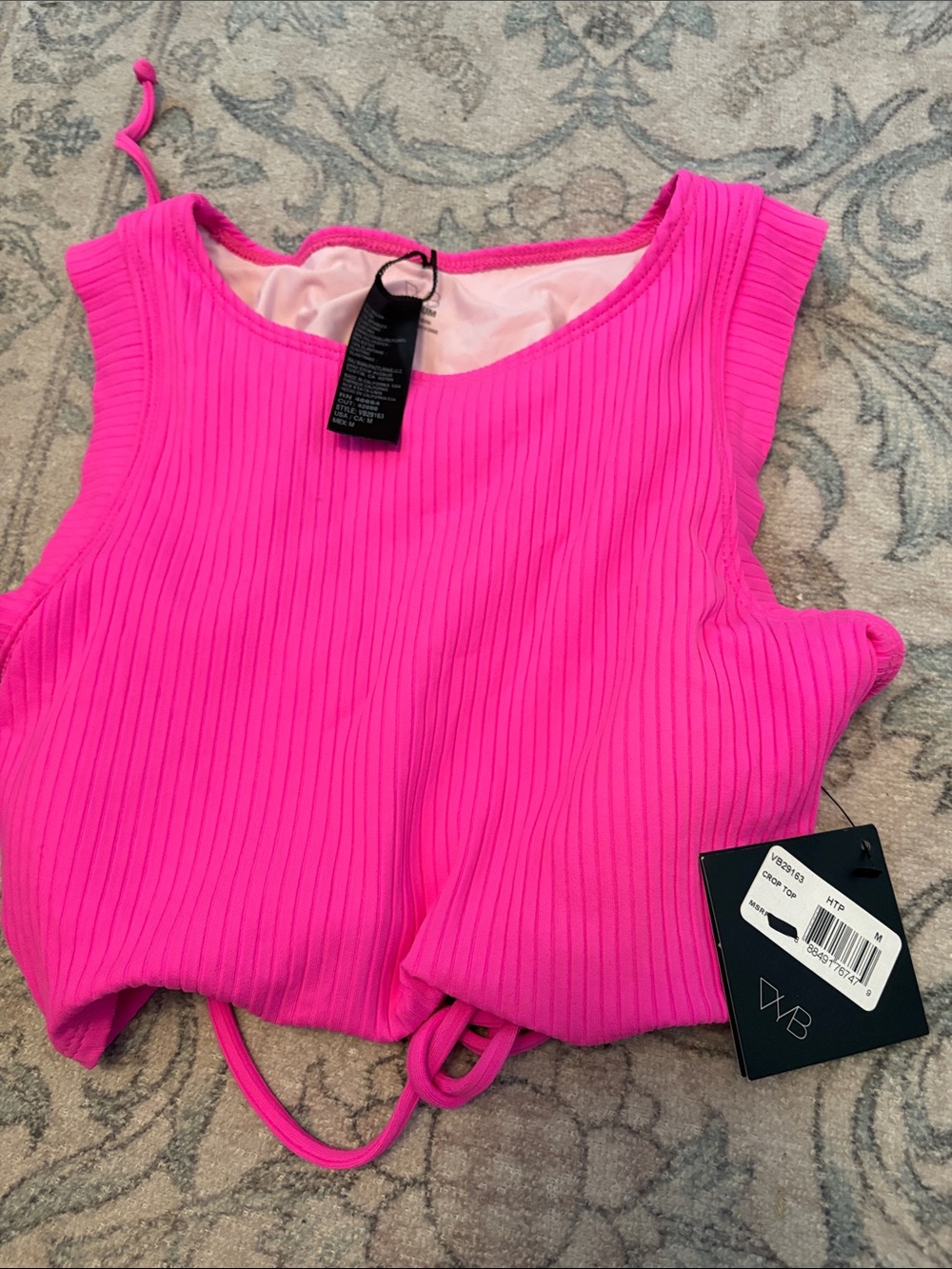 VYB Mika Crop Tankini Top NWT
